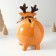 Piggy bank Ceramics "Singing Deer, in a collar with bells" 9.8x14x15.1 cm