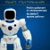 Karl robot, on the radio control, interactive, light, sound effects, works from the battery
