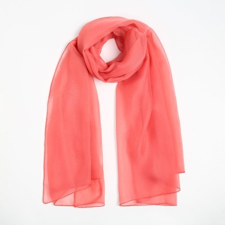 Pareo female, orange color, size 150x95 cm-6