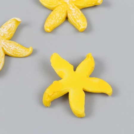 Figure for Florarium Polystone "Fat Yellow Sea Star" 4.2x4.5 cm-1
