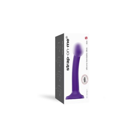STRAP-ONE DILDO DULDO DENSITY SEMI-REALISTIC Fallowing, purple S, 17 cm-1
