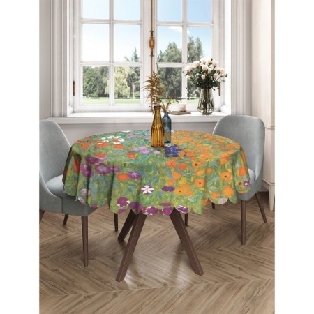 The tablecloth "Blooming Garden", Round, Saten, D = 150 cm-2