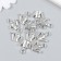 Decor for creativity Metal "Lake with Flower" set 10 pcs silver 1.5x1.8 cm