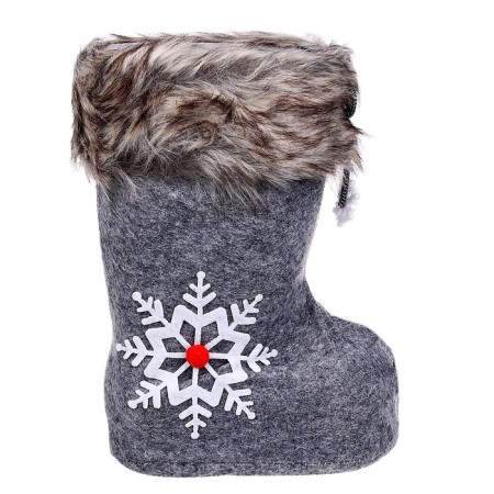 Candy "Boot", Snowflake, Gray Color-2