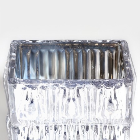 Vase for flowers "Monard" made of glass, silver 20 x 13.5 x 9.5 cm-3