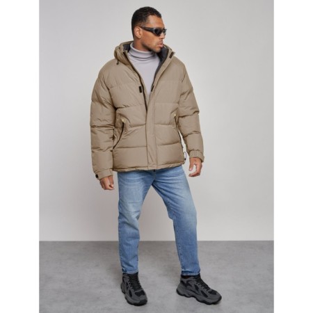 Sports Bologna male winter, size 58, beige color-9