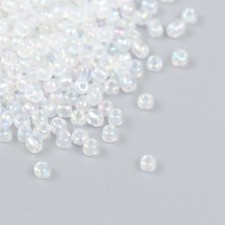 Бисер стекло 6/0 "Прозрачный" хамелеон 450 гр