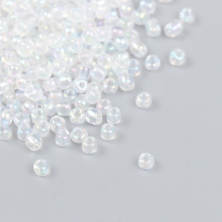 Glass beads 6/0 "transparent" chameleon 450 g