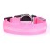 Collar with backlight size S, Osh 35-43 x 2.5 cm, 3 glow modes Pink