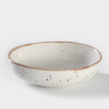 Porcelain plate Punto Bianca, 600 ml, D = 18.5 cm