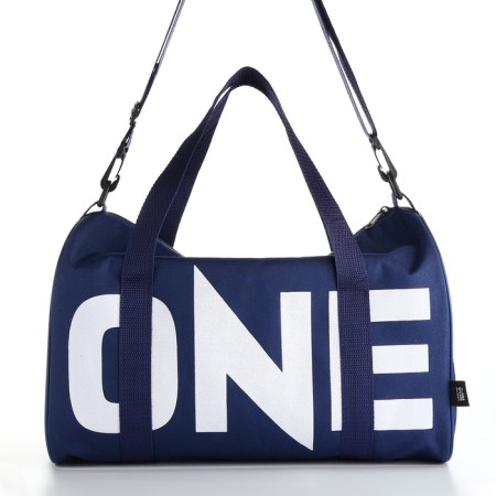 Female sports bag, textura, small size, blue color-1