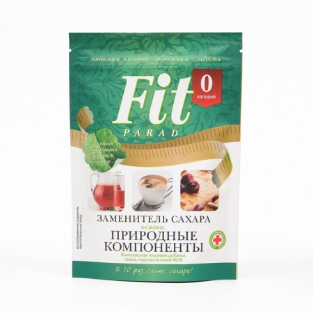 Sugar substitute Fitparade No. 10 on Eritrite and Stevia (Doy-Pak) 150g