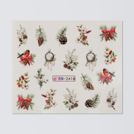 Nail Slider design 6.5*5.5cm BN-2418 (FAS 6pcs Price per pcs) CAFP qf-1