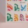 Nail stickers "Waves", multi -colored