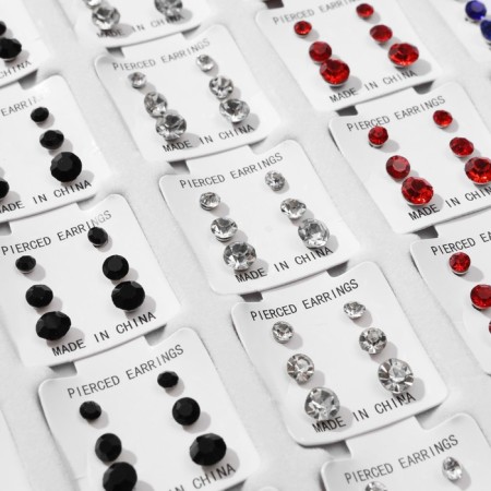 Pusets in a box of 108 pairs "Assorted" Rhil-3