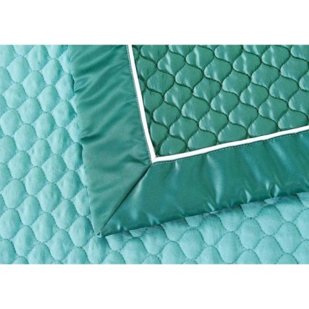 A set with a veil "Molly", size 160x220 cm, 50x70 cm, color malachite-5