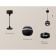 A set of suspended lamp with additional backlight Ambrella Light, Techno, XP1102001, GU5.3, Black Black Sand Color