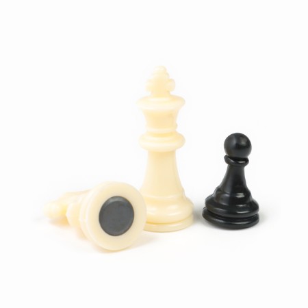 Board game 3 in 1 "Zuk": backgammon, chess, checkers, magnetic board 24.5 x 24.5 cm-4