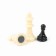 Board game 3 in 1 "Zuk": backgammon, chess, checkers, magnetic board 24.5 x 24.5 cm