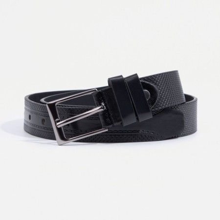 Belt, width 2.5 cm, screw, black color