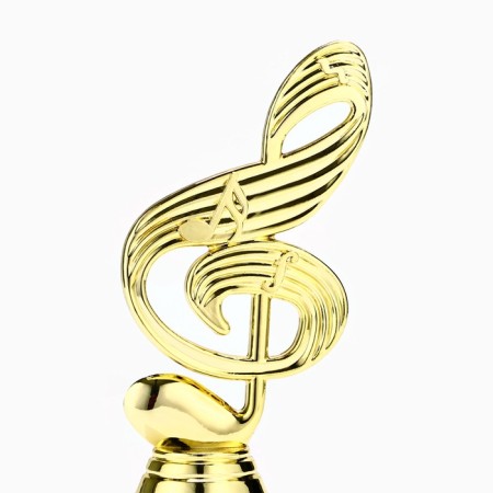 The Cup "Violin key", award figure, a stone stand white, 14.5 x 5 x 5 cm.-3