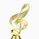 The Cup "Violin key", award figure, a stone stand white, 14.5 x 5 x 5 cm.