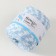 Knitted yarn secondary 90% cotton, 10% p/e, 100m/450 ± 50 g (blue-blue strip)