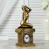 Table hours "Erato", color gold, 26x11.5x7.5 cm