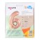 Foil ball 40 "Number 6", color pink gold slim