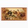Wooden backgammon with checkers "Hunters on a halt", board game, 40 x 40 cm