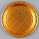 Paper plate "Hologography", in the set 6 pcs., Color gold