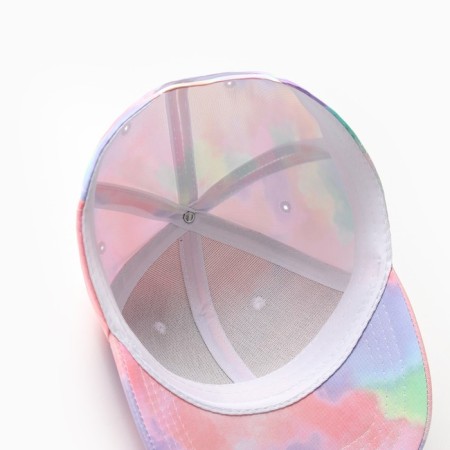 Cap for girls Minaku "Tie-Dye" Color Violet, river 52-3