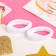 Hair elastic band "Cute cute" (set 2 pcs) white