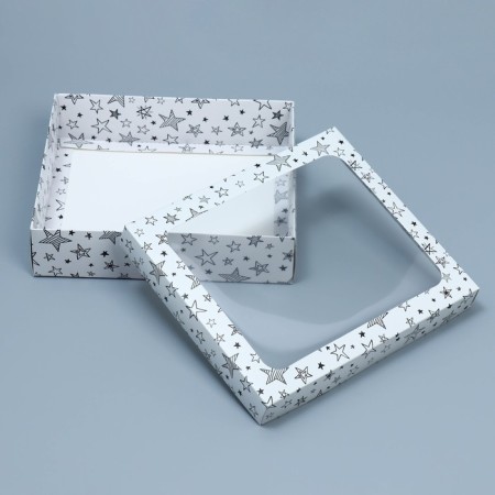Gift box, packaging, “stars”, 23.5 x 20.5 x 5.5 cm-4