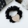 Hair gum "Muriel" waves heart, 5 cm, black