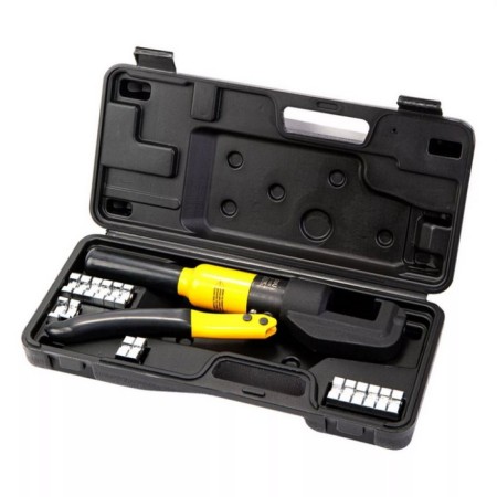 Crimpers hydraulic Deli DL-YQ70, cross section of non-zero. Tips 6-70 mm², 16 matrices