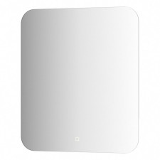 Зеркало с DEFESTO LED-подсветкой 23 Вт, 60x70 см, сенсорный выключатель, тёплый белый свет