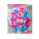 Fountain from the balls "Happy Birthday", latex, foil, 10 pcs.