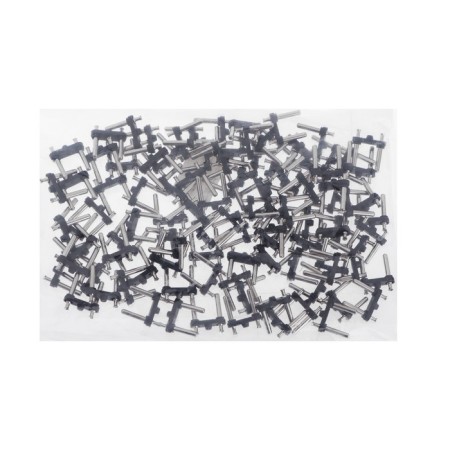 Reinforcement of the fork, 6 A, 250 V, diam. pin 4.0 mm, black, set (100 pcs)-2