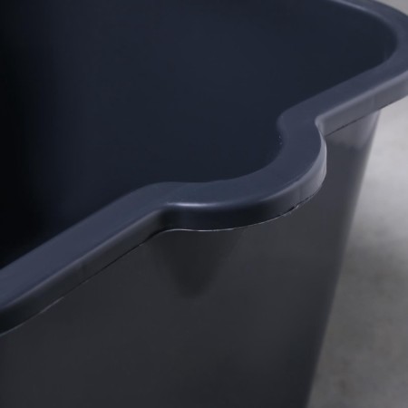 Construction bucket, 16 l, rubber -plastics, square with a nose-15