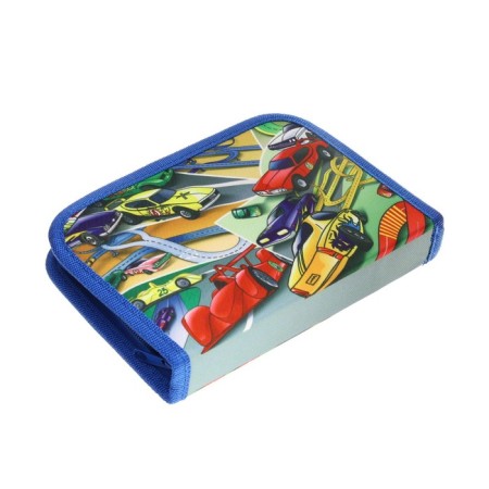 Penal School "Machines", 13 x 19.5 cm, with lightning, 1 section, with filling, fabric-1