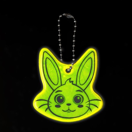Reflective element "hare", 5.3 × 5.6 cm, mix color-3