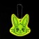 Reflective element "hare", 5.3 × 5.6 cm, mix color