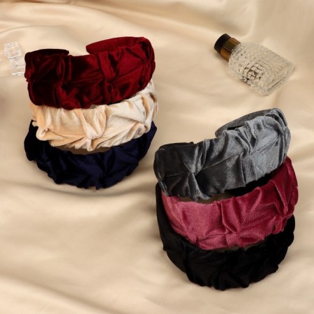 Hair cap "Juno" Classic velvet, 5 cm, mix-2