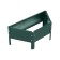 The flowerbed is galvanized "trapezoid", d = 60 cm, h = 15 cm, green Greengo