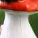Garden figure "Hedgehog on the mushroom" 10x11x21cm