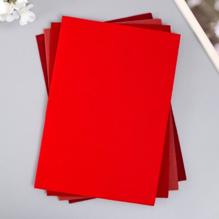 A set of soft felt "Astra" (4 pcs) Assorted, 3 mm, 400 gr. 20x30 cm