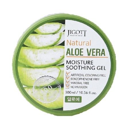 Facial and body gel Jigott Natural, with aloe extract, 300 ml