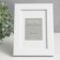 Photo frame Plastic "Gloria" 10x15 cm, with Passpartu, white