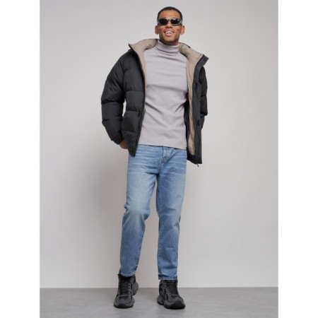 Sports Bologna male winter, size 56, black color-13